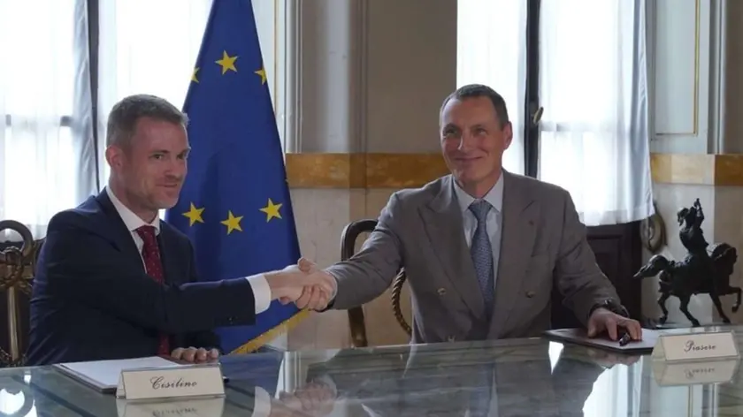 Claudio Cisilino, EVP Operations Fincantieri, e Mauro Piasere di Saipem