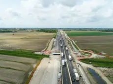 Il cantiere di Alvisopoli sulla A4