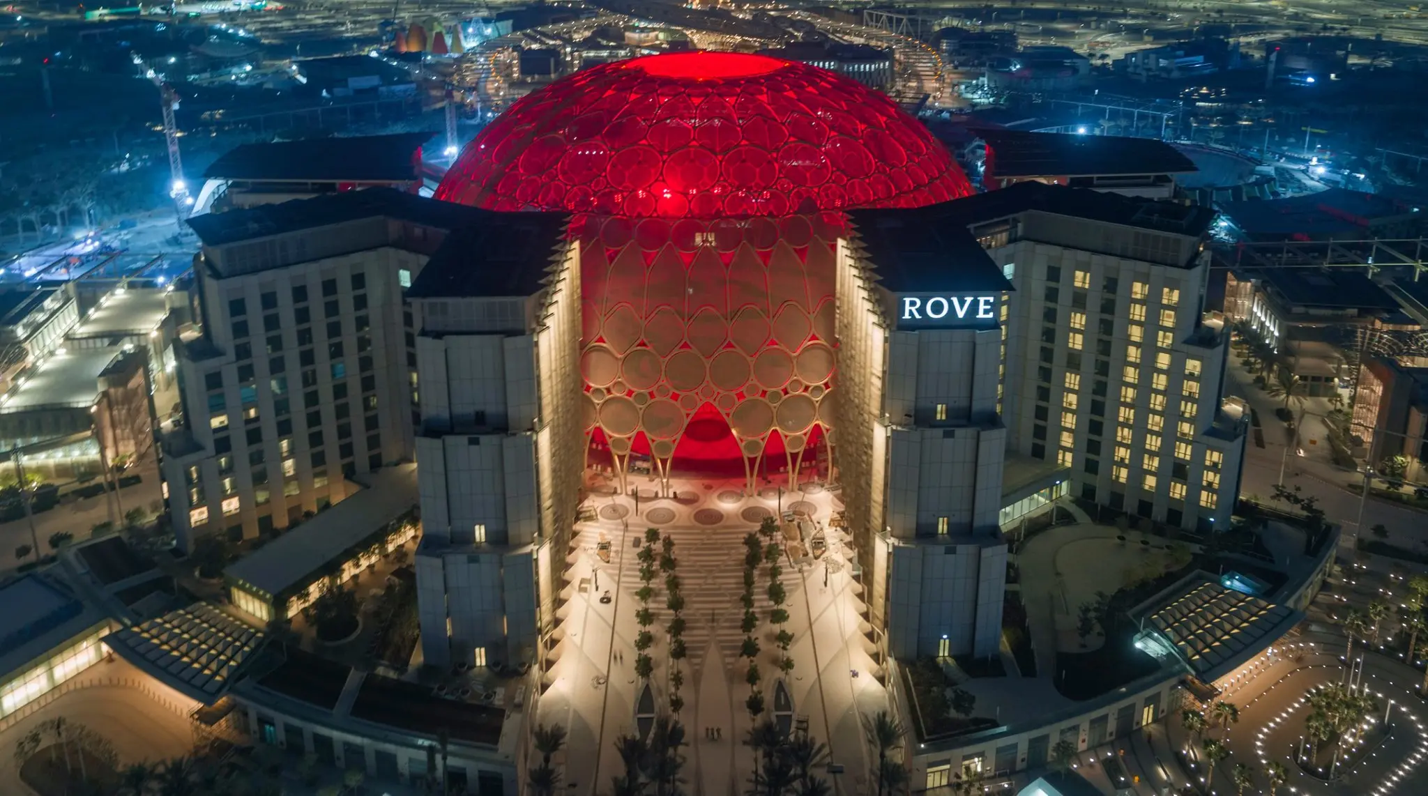 La cupola realizzata dalla Cimolai per l'Expo di Dubai