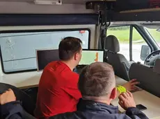 Un veicolo attrezzato per operazioni di soccorso in Croazia Foto hgss.hr