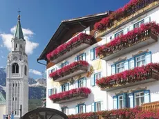 Veduta dell'Hotel Ancora a Cortina d'Ampezzo