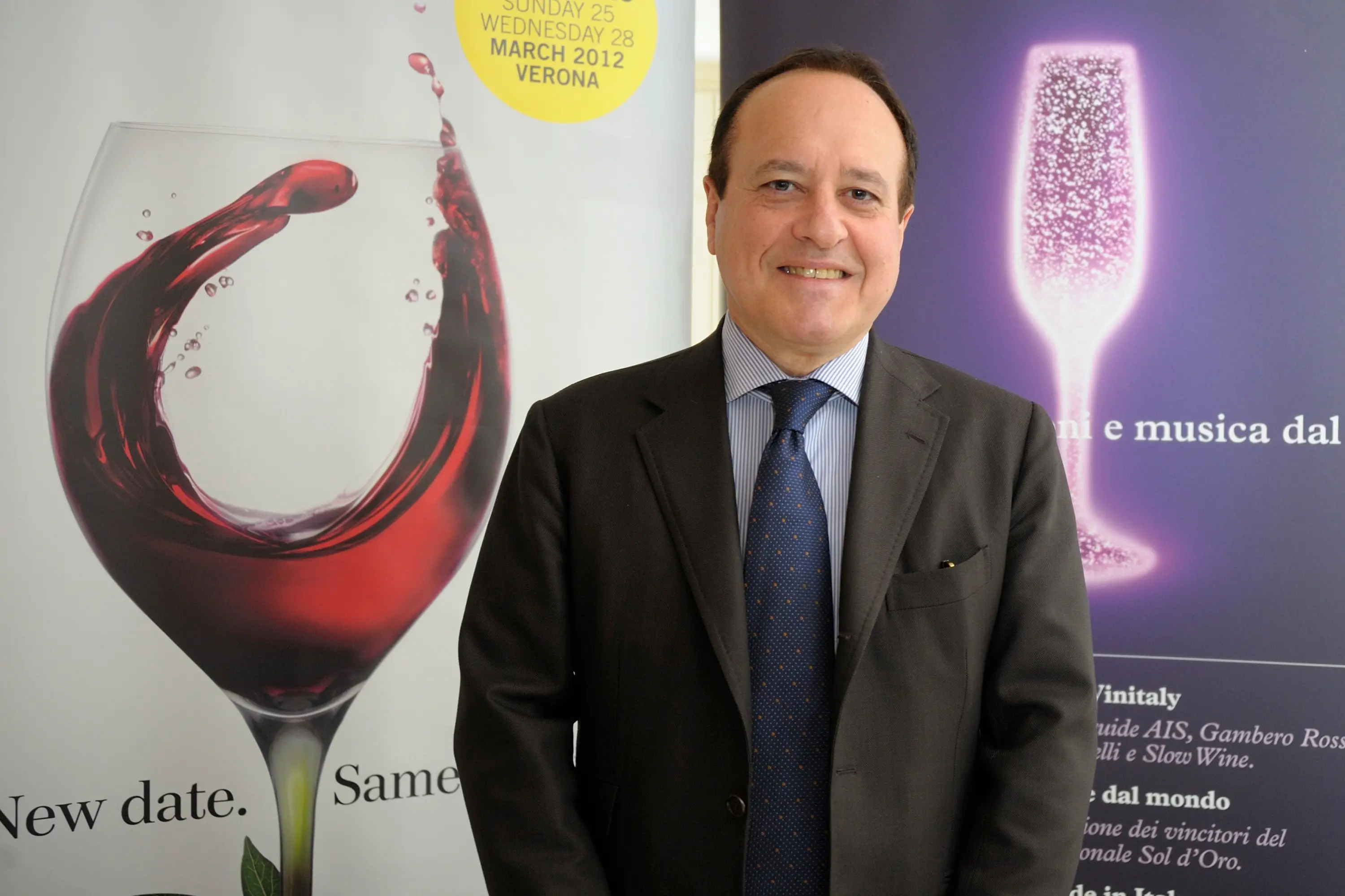 07/03/2012, Milano, presentazione della 46esima edizione di Vinitaly. Nella foto Giovanni Mantovani, direttore generale di Veronafiere.
