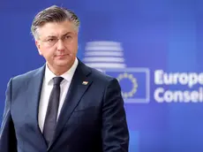 epa11663892 Croatian Prime Minister Andrej Plenkovic arrives for the European Council summit in Brussels, Belgium, 17 October 2024. EU leaders are meeting in Brussels to discuss Ukraine, the Middle East, competitiveness, migration and foreign affairs. EPA/CHRISTOPHER NEUNDORF