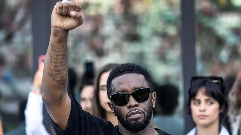 epa10768684 American rapper Sean Combs, AKA Puff Daddy, attends the Soccer Leagues Cup match between Atlanta United FC and Inter Miami CF, in Fort Lauderdale, Florida, USA, 25 July 2023. EPA/CRISTOBAL HERRERA-ULASHKEVICH