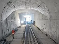 Il tunnel in fase di completamento che attraversa le montagne della Koralm, barriera tra la Carinzia e la Stiria