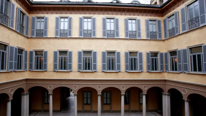 La sede di Mediobanca di piazza Cuccia, a Milano, in un'immagine diffusa dall'ufficio stampa, 23 settembre 2019. ANSA/UFFICIO STAMPA MEDIOBANCA