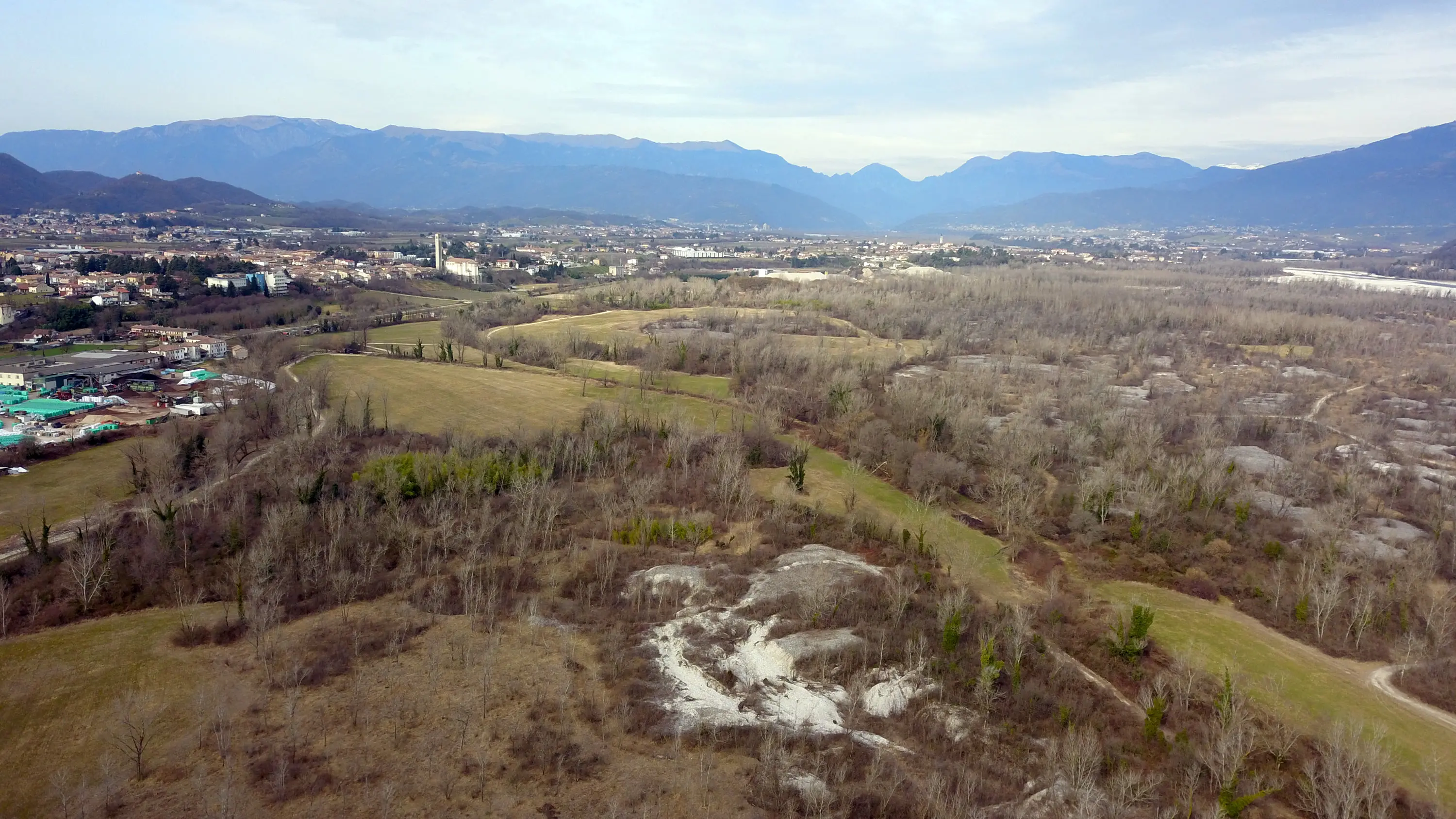 Le Grave di Ciano del Montello riprese dal drone