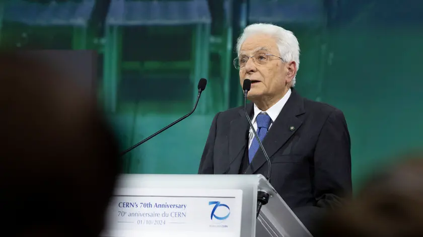 Il Presidente della Repubblica Sergio Mattarella all’Auditorium del Science Gateway, per la celebrazione dei 70 anni del CERN (foto di Francesco Ammendola - Ufficio per la Stampa e la Comunicazione della Presidenza della Repubblica)