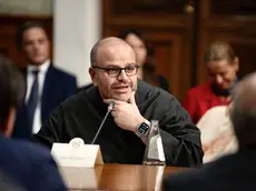 09/11/2023 Roma, palazzo Chigi, riunione del Comitato interministeriale per la transizione digitale. Nella foto Paolo Benanti, professore della Pontificia Università Gregoriana