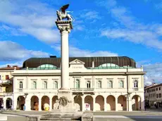 Piazza Unità a Gradisca d’Isonzo, punto di partenza per conoscere la città (foto Carlo Sclauzero)