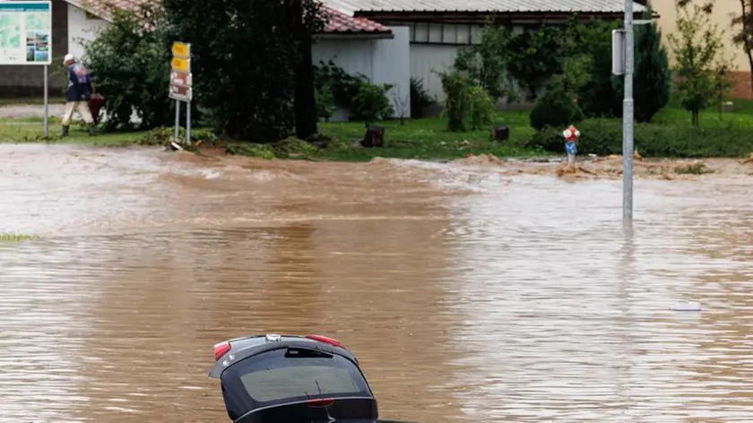 Un'eloquente immagine dell’alluvione in Slovenia