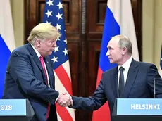 Luglio 2018: l’allora presidente Donald Trump incontra il presidente russo Vladimir Putin a Helsinki