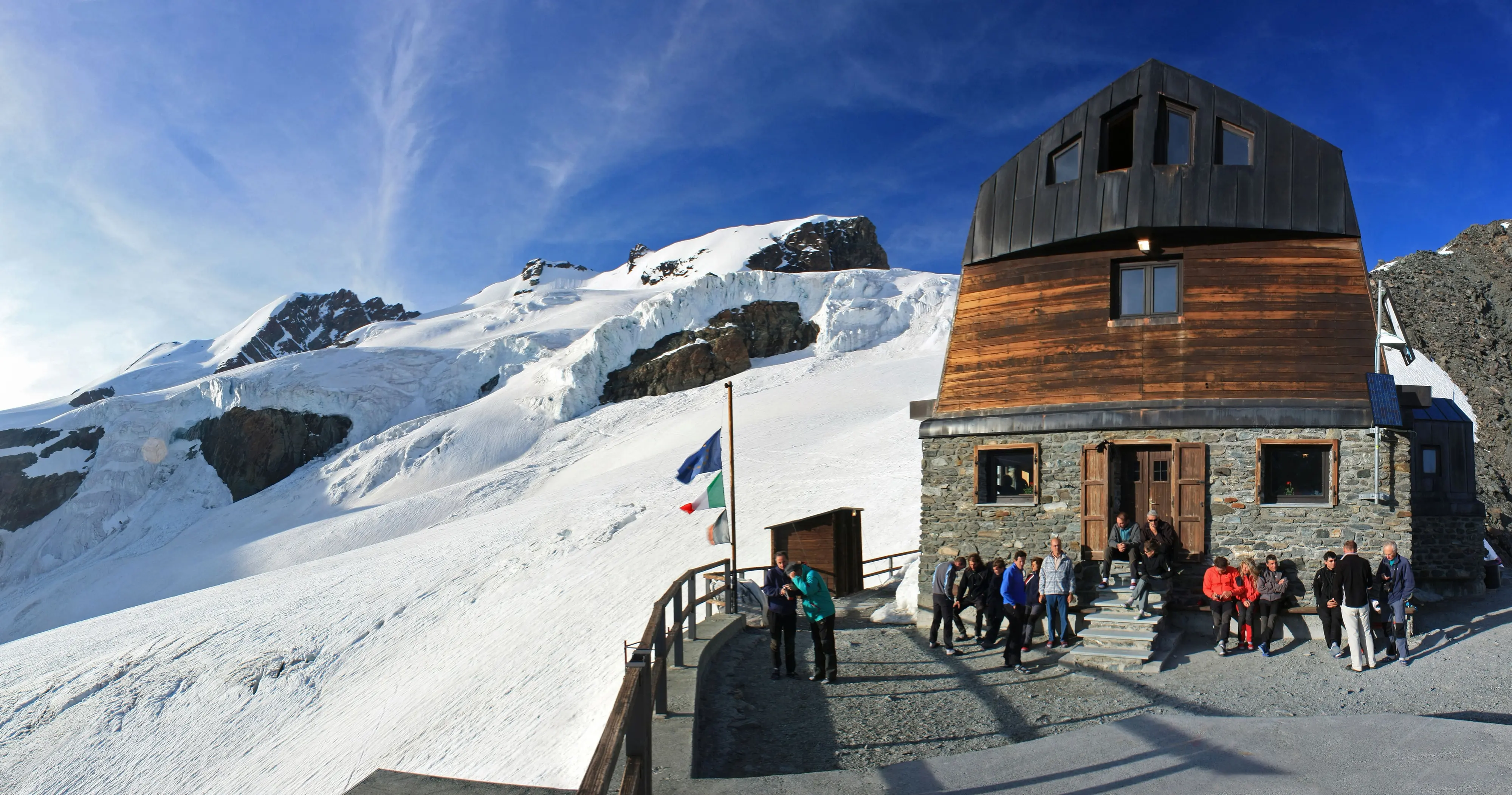 Italy, Val d'Aosta, Alps: the Monte Rosa, val d'ayas refuge