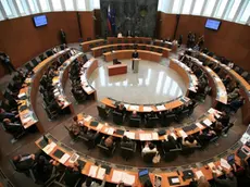 Il parlamento della Slovenia durante una seduta