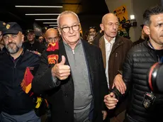 Calcio: Bagno di folla a Fiumicino per Ranieri. Fiumicino, 13 novembre 2024. ANSA/TELENEWS