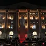 An external view of Mezzanotte Palace, headquarter of Borsa Italiana, after the Versace's fashion parade during the Milan Fashion Week, in Milan, Italy, 22 February 2019. The Fall-Winter 2019/20 Women's collections are presented at the Milano Moda Donna from 20 to 25 February 2019. ANSA/MATTEO BAZZI