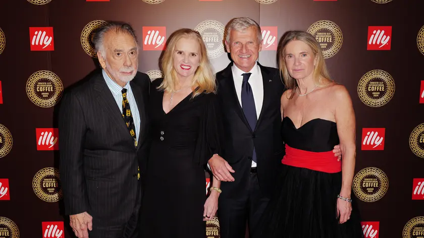 Francis Ford Coppola, Andrea Illy, Elisabetta Illy (Photo by Craig Barritt/Getty Images for Illy)