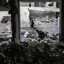 epa11617857 Internally displaced Palestinians search through the rubble in the Al-Zeitoun C school after an Israeli air strike in the Zaytoun area of Gaza City, 21 September 2024. According to the Palestinian Health Ministry in Gaza, at least 22 people were killed and dozens injured on 21 September after an Israeli strike hit a school in Gaza City which was being used as a shelter by internally displaced Palestinians. The Israeli Defense Forces (IDF) announced that the strike it conducted was targeting a Hamas control and command center, which was "embedded inside a compound that previously served as the Al Falah School." More than 41,300 Palestinians and over 1,400 Israelis have been killed, according to the Palestinian Health Ministry and the Israel Defense Forces (IDF), since Hamas militants launched an attack against Israel from the Gaza Strip on 07 October 2023, and the Israeli operations in Gaza and the West Bank which followed it. EPA/MAHMOUD ZAKI