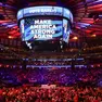 epa11687659 People arrive to Madison Square Garden before Republican presidential candidate and former US president Donald Trump holds a rally at the venue in New York, New York, USA, 27 October 2024. The United States will hold its presidential election on 05 November 2024. EPA/SARAH YENESEL