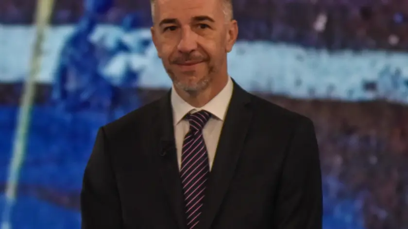 Gino Cecchettin durante la registrazione puntata di “Che tempo che fa” negli studi de La 9 di via Feltre, Milano 10 Novembre 2024 ANSA/MATTEO CORNER