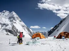 Il campo base della spedizione sul K2