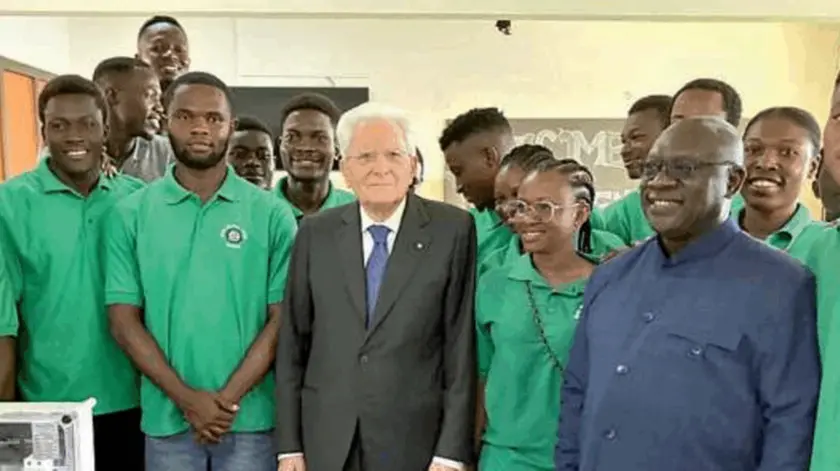 Sergio Mattarella all’inaugurazione dell’Academy in Ghana