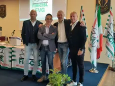 Da sinistra, Contino, Stasio, Uliano e Piccinin