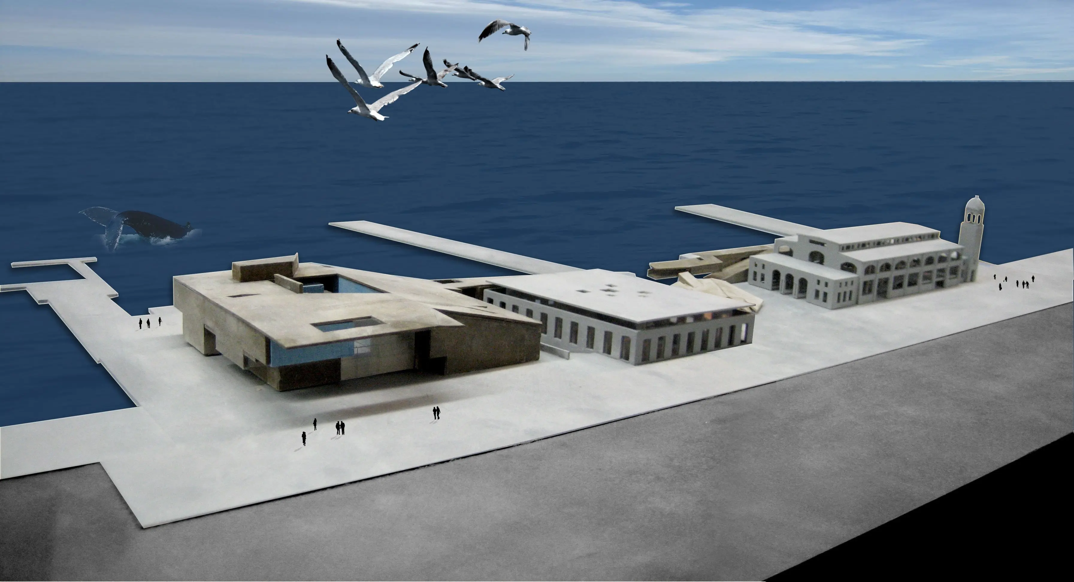 Il rendering del progetto sulle Rive di Trieste