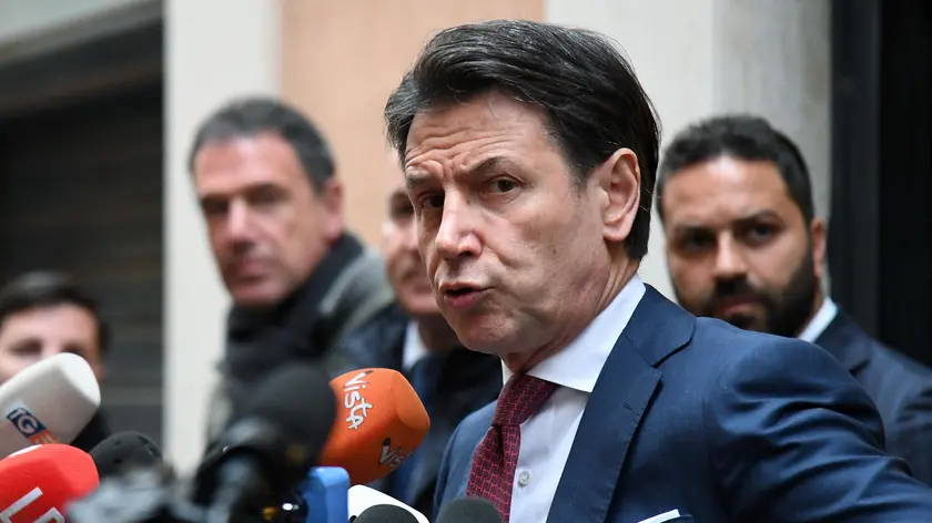 Il leader del Movimento 5 Stelle Giuseppe Conte