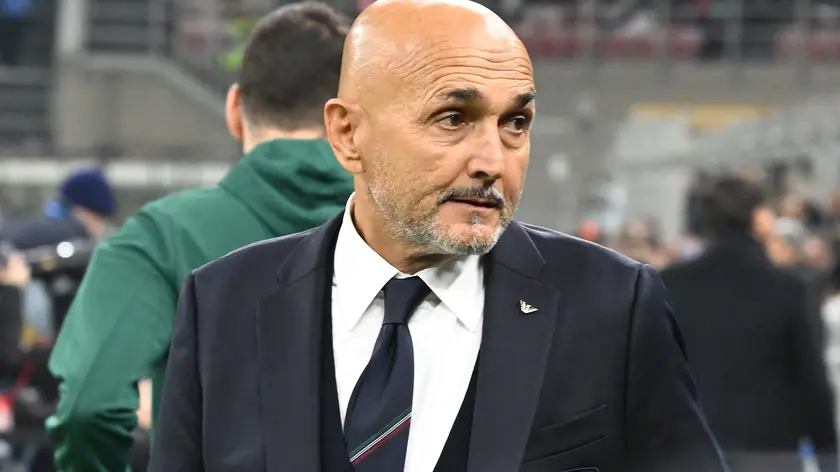 L'allenatore della Nazionale, Luciano Spalletti, ieri sera allo stadio Giuseppe Meazza nell'ultimo match della fase a gironi della Nations League con la Francia , Milano, 18 novembre 2024. ANSA/DANIEL DAL ZENNARO