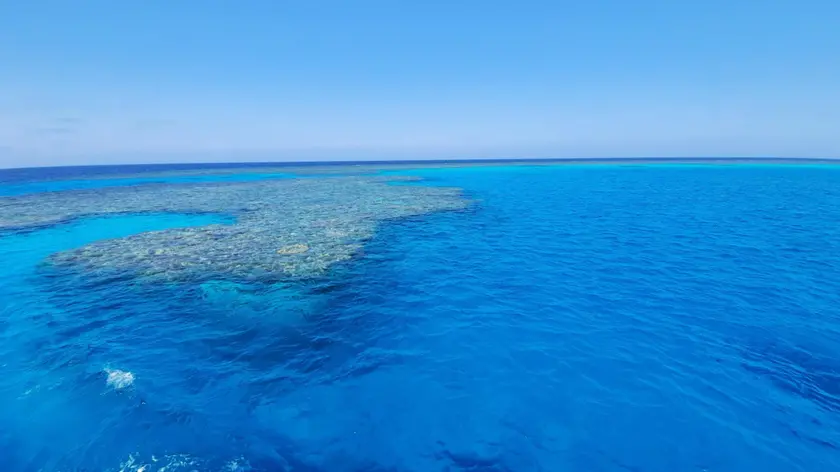 Immagine di repertorio del Mar Rosso nella zona a sud di Marsa Alam dove è oggi naufragato lo yacht turistico Sea Story, 30 Ottobre 2021. ANSA/Rodolfo Calò