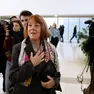 epa11739299 Gisele Pelicot (C) arrives at the criminal court in Avignon, France, 25 November 2024, where her ex-husband stands trial. Dominique Pelicot is accused of drugging and raping his then-wife, Gisele Pelicot. He is also accused of inviting dozens of men to rape her while she was unconscious at their home in Mazan, France, between 2011 and 2020. Fifty other men are facing trial for their alleged involvement. Dominique Pelicot could face a maximum sentence of 20 years in prison if convicted. EPA/YOAN VALAT