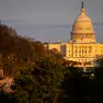 epa11706456 The US Capitol Building at sunset, in Washington, DC, USA, 06 November 2024. Republican presidential candidate Donald J. Trump was declared the winner of the 2024 US presidential election over Democratic presidential candidate US Vice President Kamala Harris. EPA/GRAEME SLOAN