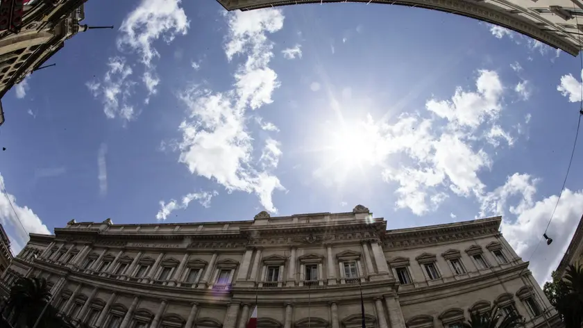 La sede della Banca d'italia durante la presentazione della relazione annuale della Banca d'Italia, Roma, 31 maggio 2016. ANSA/ANGELO CARCONI