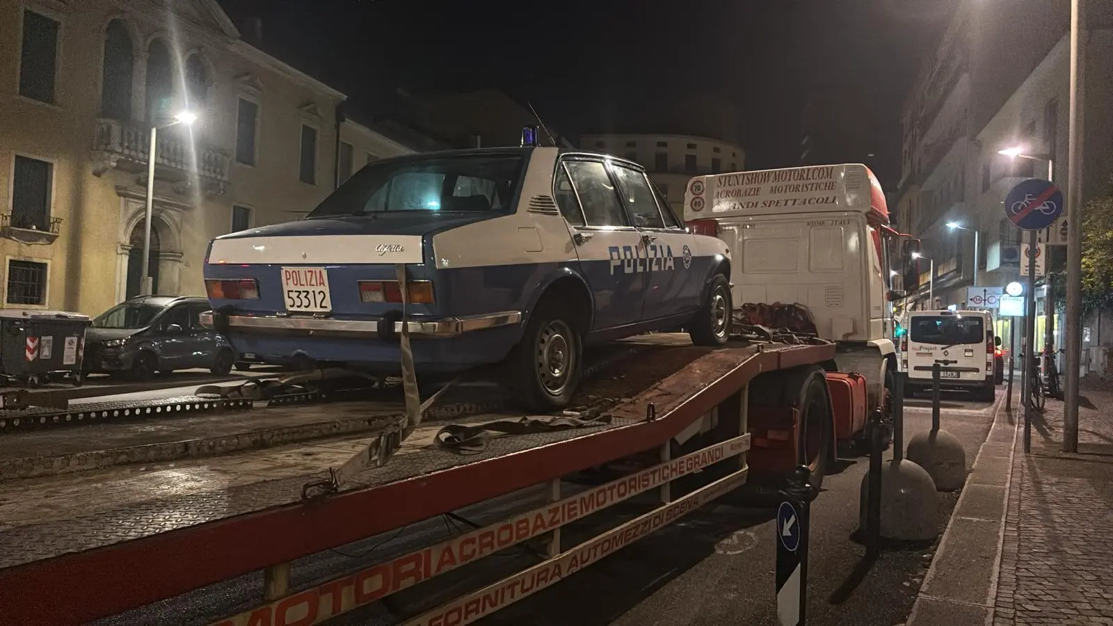 Auto utilizzata nel cast di Winter Harvest a Padova