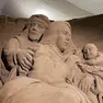 Il tradizionale Presepe di sabbia a Lignano Sabbiadoro.