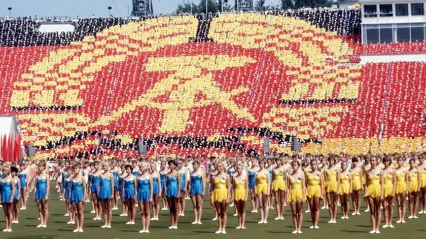 Una manifestazione sportiva nella Ddr