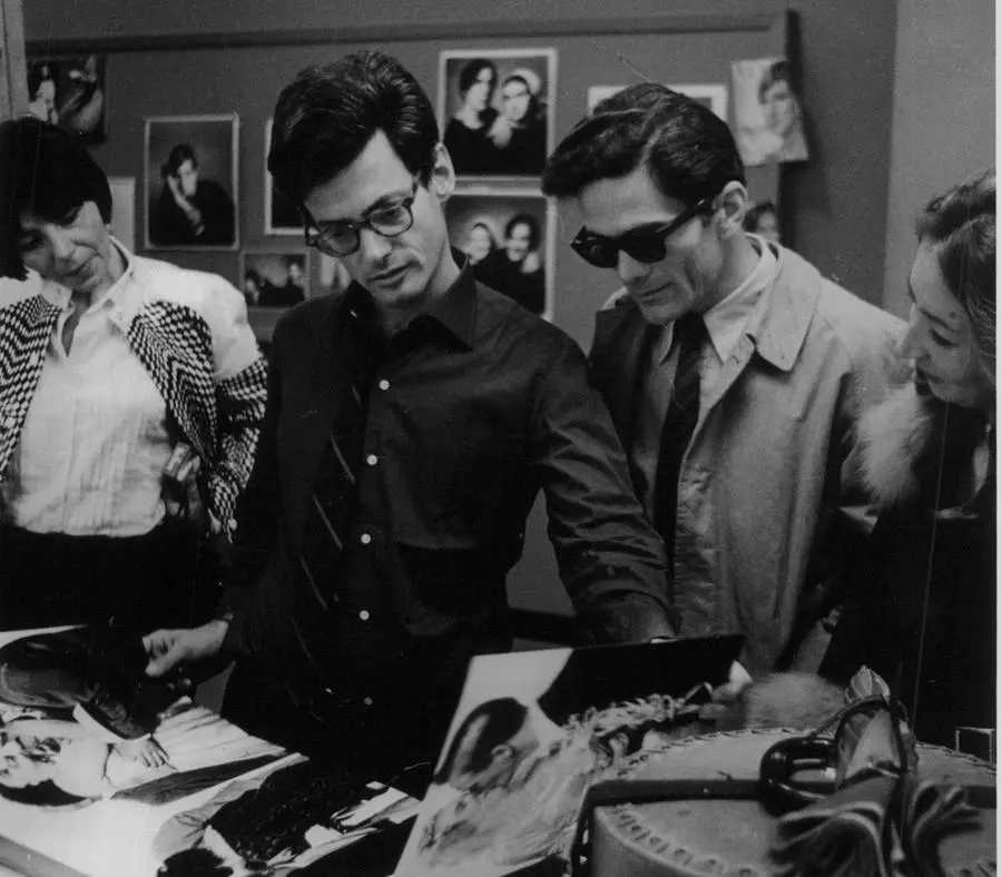 Pier Paolo Pasolini con Oriana Fallaci nello studio di Richard Avedon, 1966 ©L’Europeo / RCS Mediagroup Spa / Ph. Duilio Pallottelli