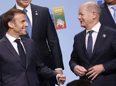 Il presidente francese Emmanuel Macron e il cancelliere tedesco Olaf Scholz