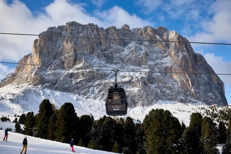 La cabina stube in Val Gardena