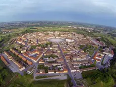 Una vista di Palmanova dall'alto