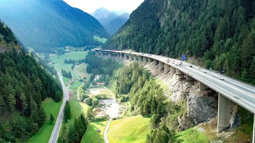 Il Ponte di Lueg lungo l'austrada del Brennero