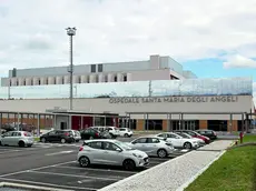 Una veduta dell’ingresso del nuovo ospedale Santa Maria degli Angeli di Pordenone