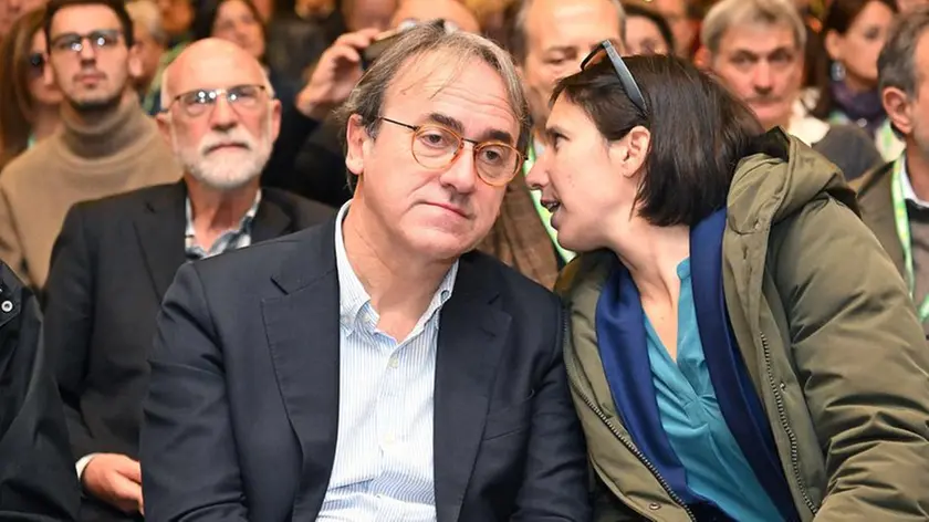 L'assemblea nazionale Europa verde. Nella foto Elly Schlein con Angelo Bonelli