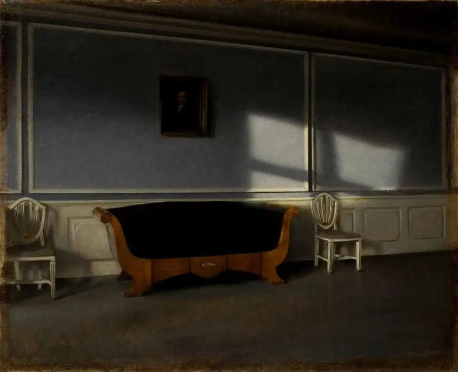 Vilhelm Hammershøi, Sunshine in the drawing room III, 1903