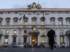 L'esterno del Palazzo della Corte Costituzionale a Roma