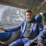 Il ministro Matteo Salvini all’inaugurazione a Torino della ferrovia fino all’aeroporto