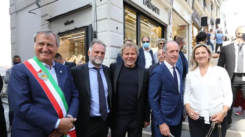 L'inaugurazione del restauro del Ponte di Rialto a Venezia