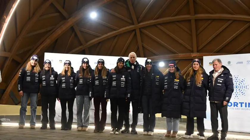 Le azzurre dello sci a Cortina