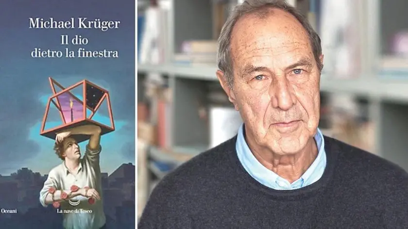 Michael Krüger, vincitore del Premio Internazionale Nonino 2025 e la locandina del suo libro